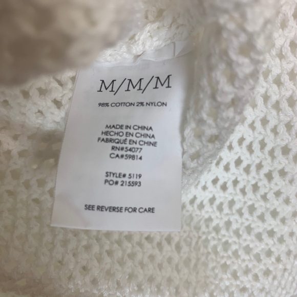 Cabi medium white asymmetrical open sweater tunic - Picture 8 of 8